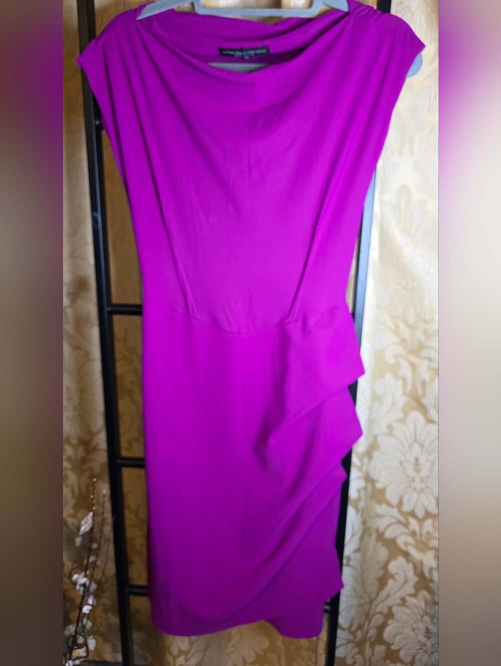 LA petite Robe Di Chiaraboni Italy Purple Dress Sz 42 4